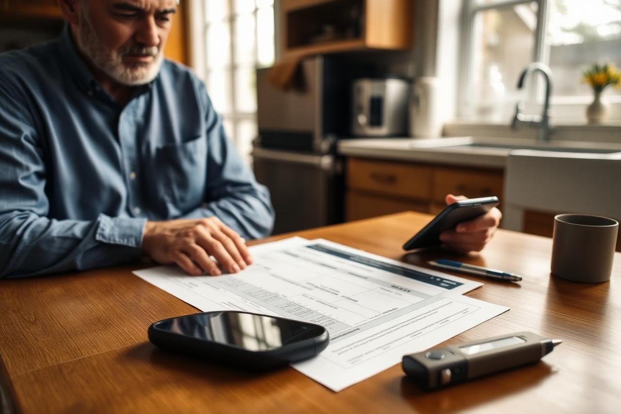 Homeowner reviewing a written plumbing quote