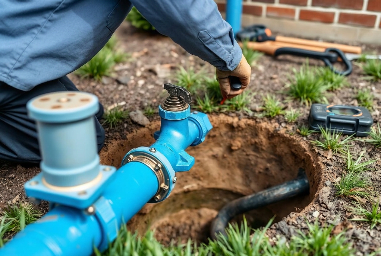 Main Water Line Replacement by Lud's Plumbing in Woodbridge, VA